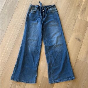SER.O.YA Blue Flare Wide Leg Jeans Size 26 EUC
